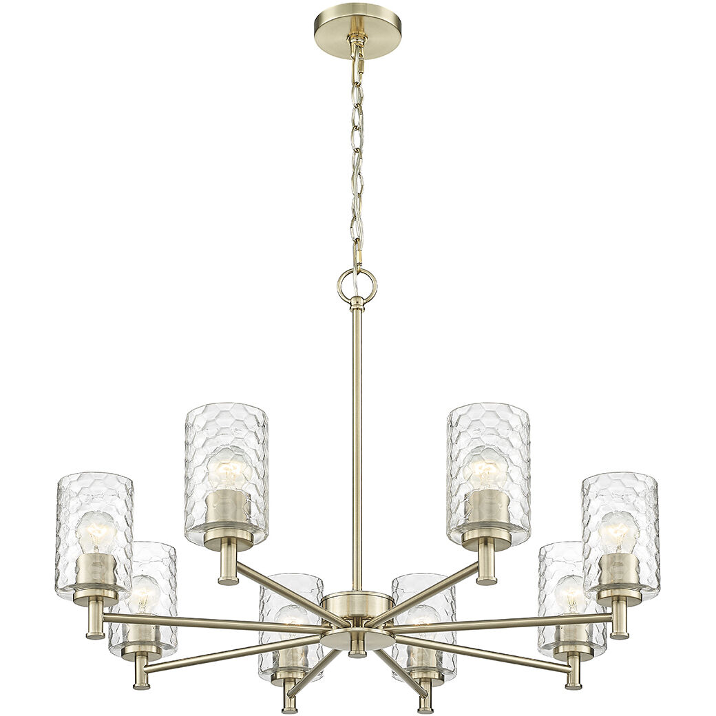 Ashli 8 Light 32 inch Modern Gold Chandelier Ceiling Light